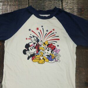 Disney 4th of July Tee EUC YOUTH SZ Large